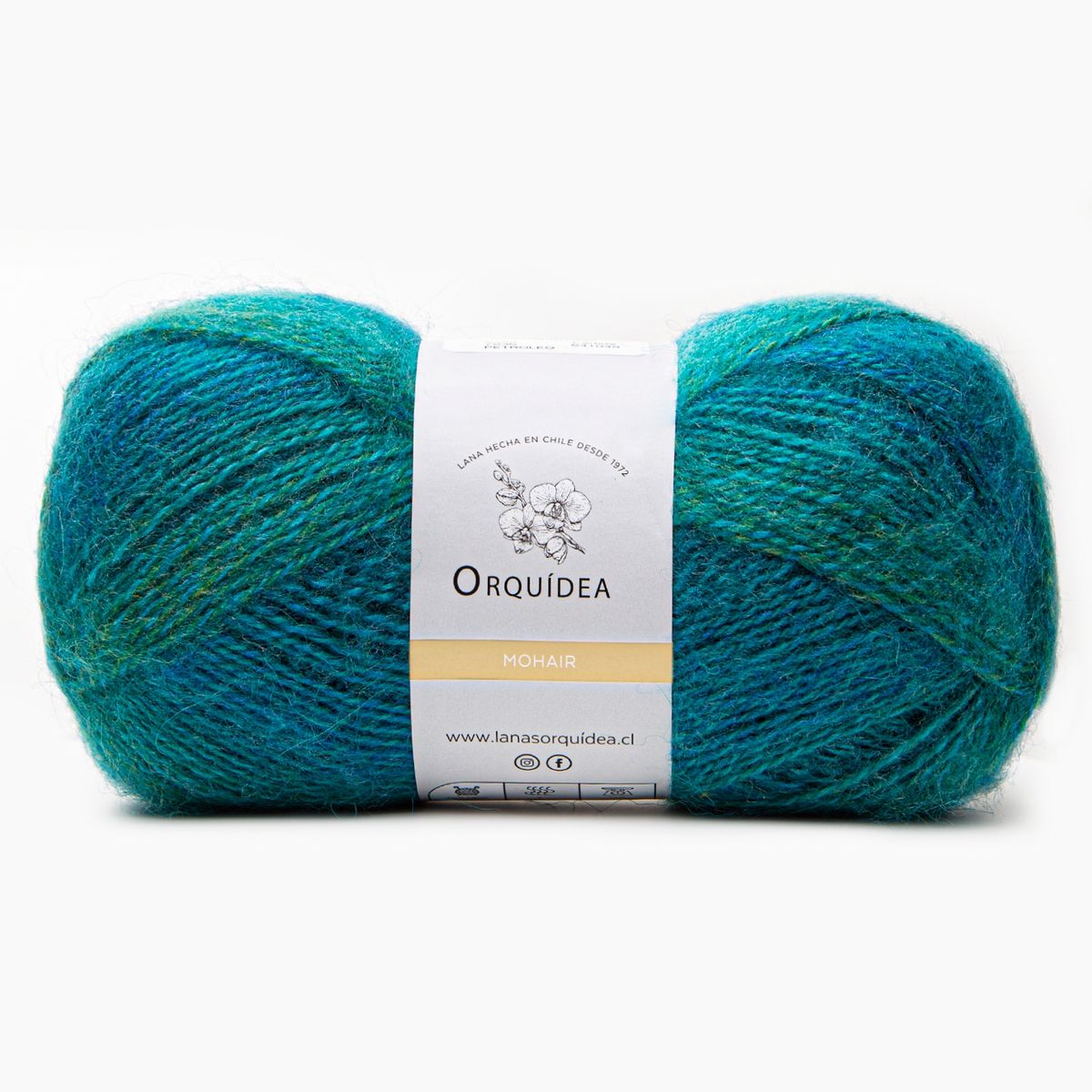 GENERICO - Lana Mohair Orquidea 100grs - Petroleo