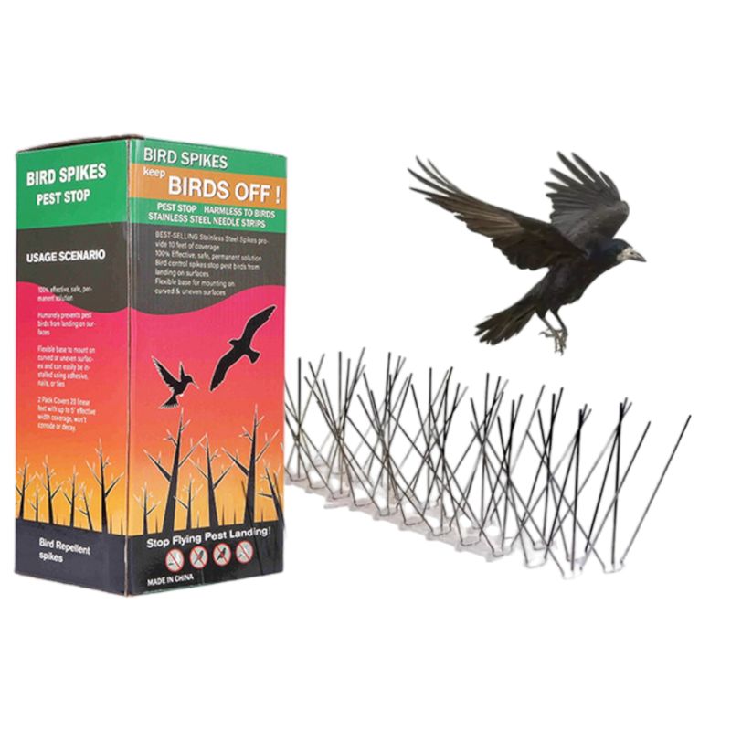 FRANAFOR - Repelente Espanta Palomas Ahuyentador Púas Antipaloma Pack 5