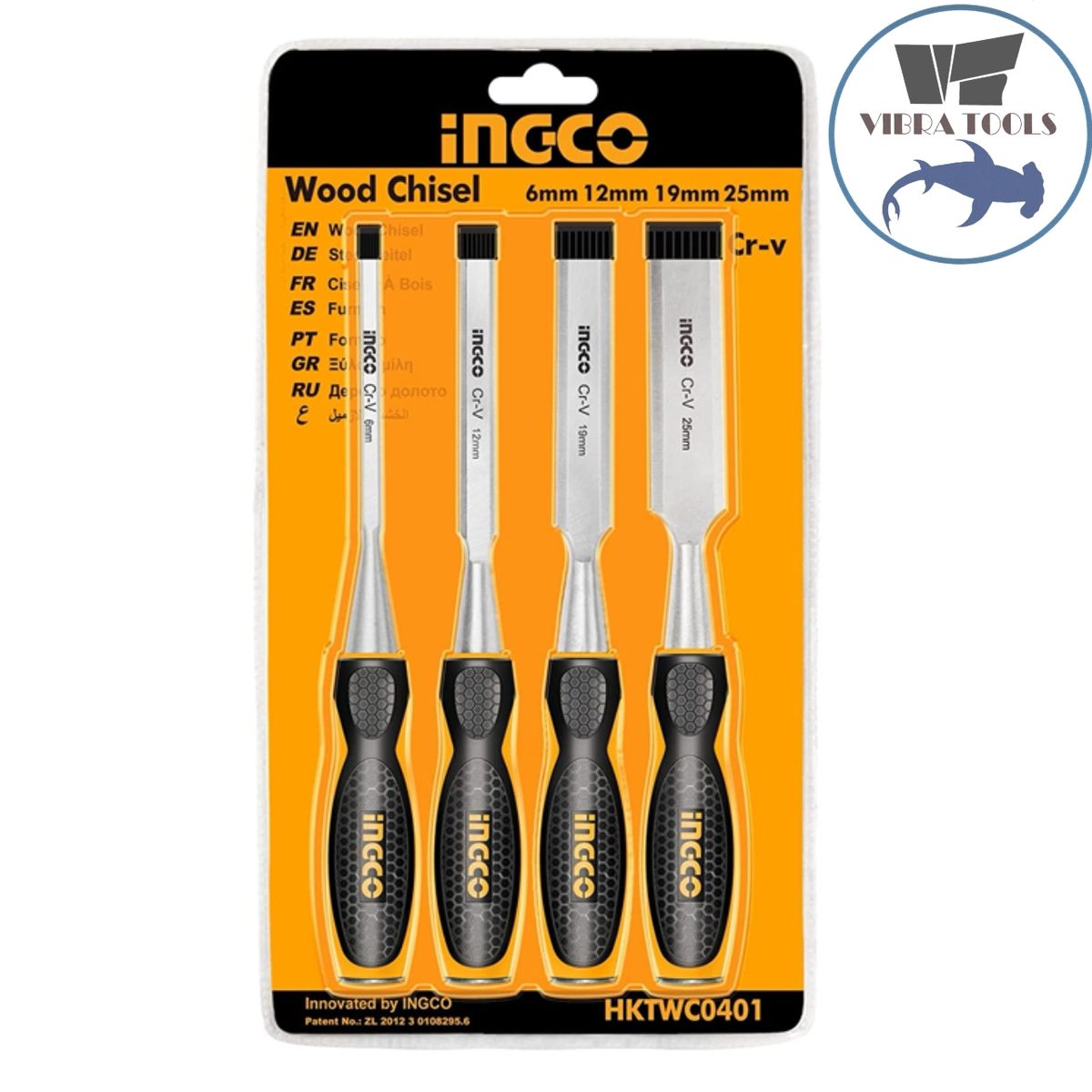 INGCO - Set Juego De 4 Formones Para Madera Ingco Industrial