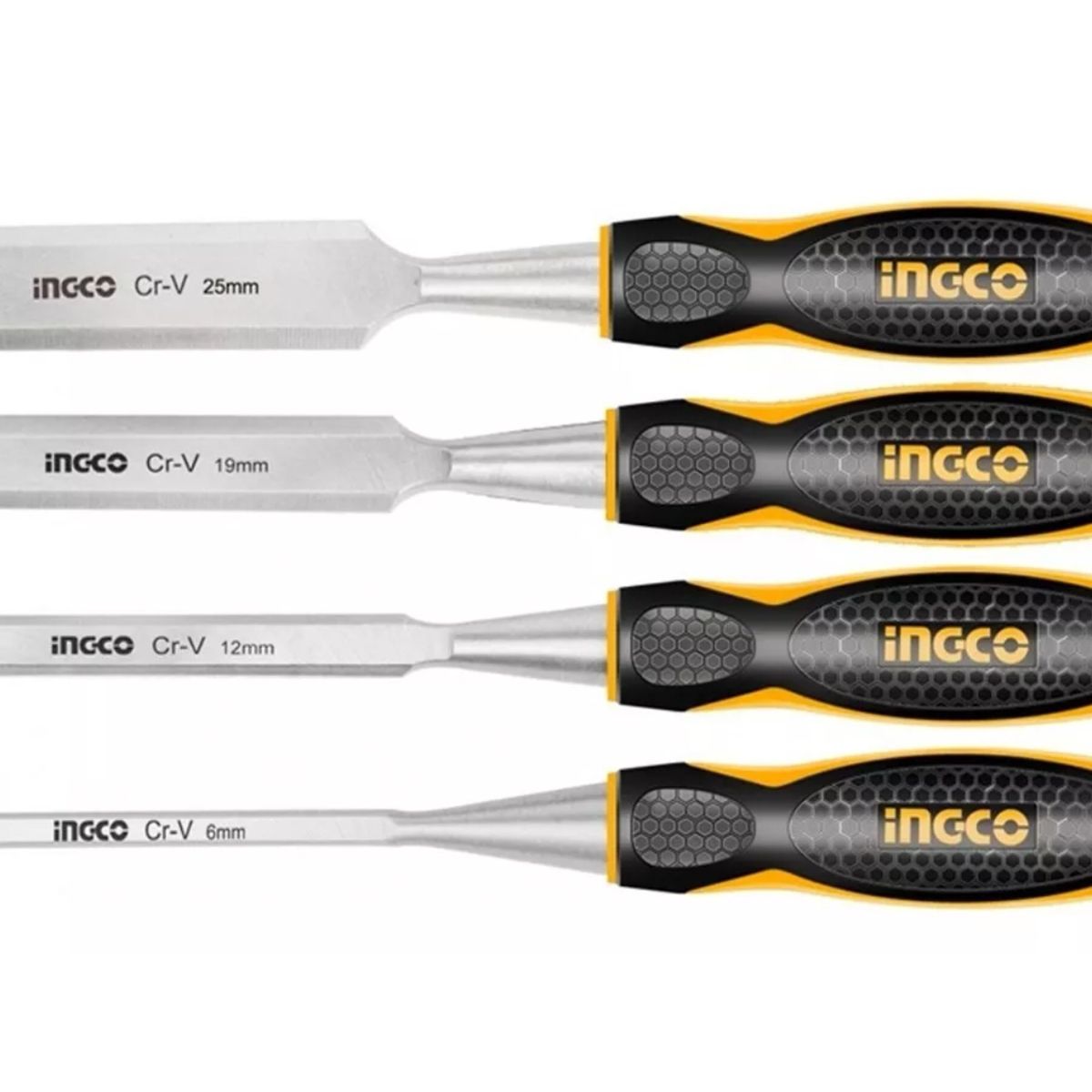 INGCO - Set Juego De 4 Formones Para Madera Ingco Industrial