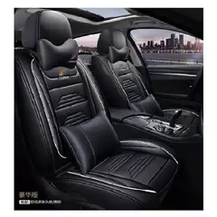 GENERICO - Kit Funda Cubre Asiento Cuero Premium Luxury 216027 Negro