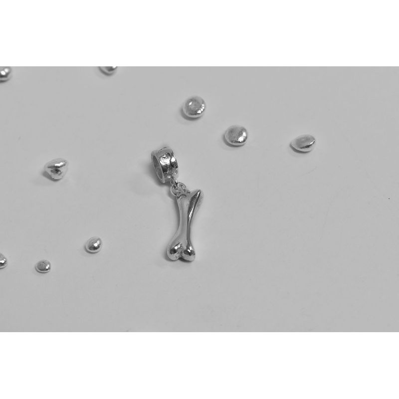 ROSETT - Colgante para pulsera de hueso Plata ley 925