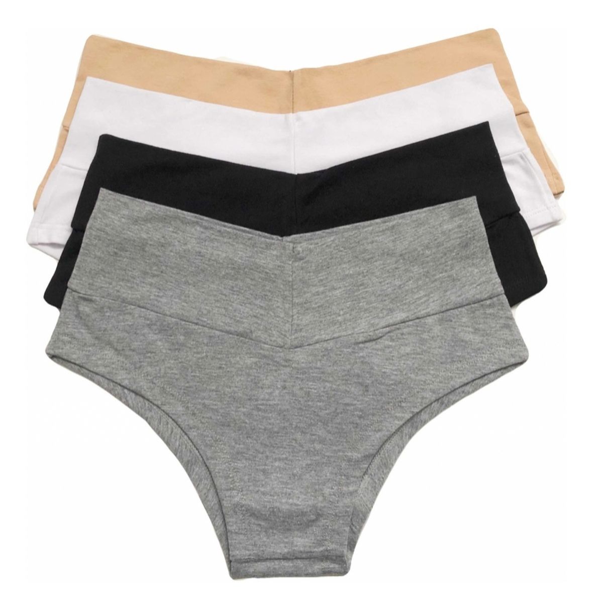 ANNI STAR - Pack 6 Calzones Tiro Alto Algodón Nuevo Peruano Faja