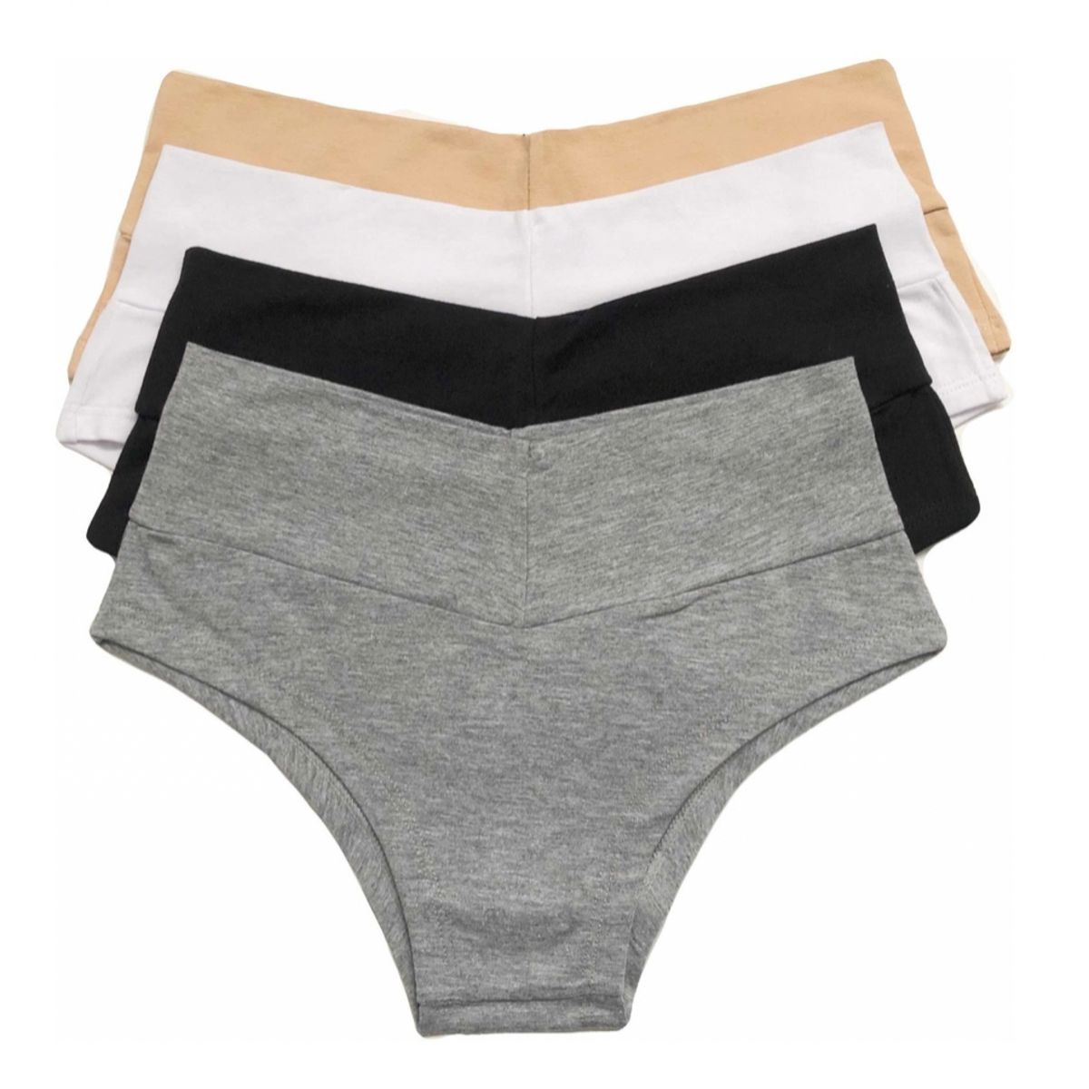 ANNI STAR - Pack 6 Calzones Tiro Alto Algodón Nuevo Peruano Faja