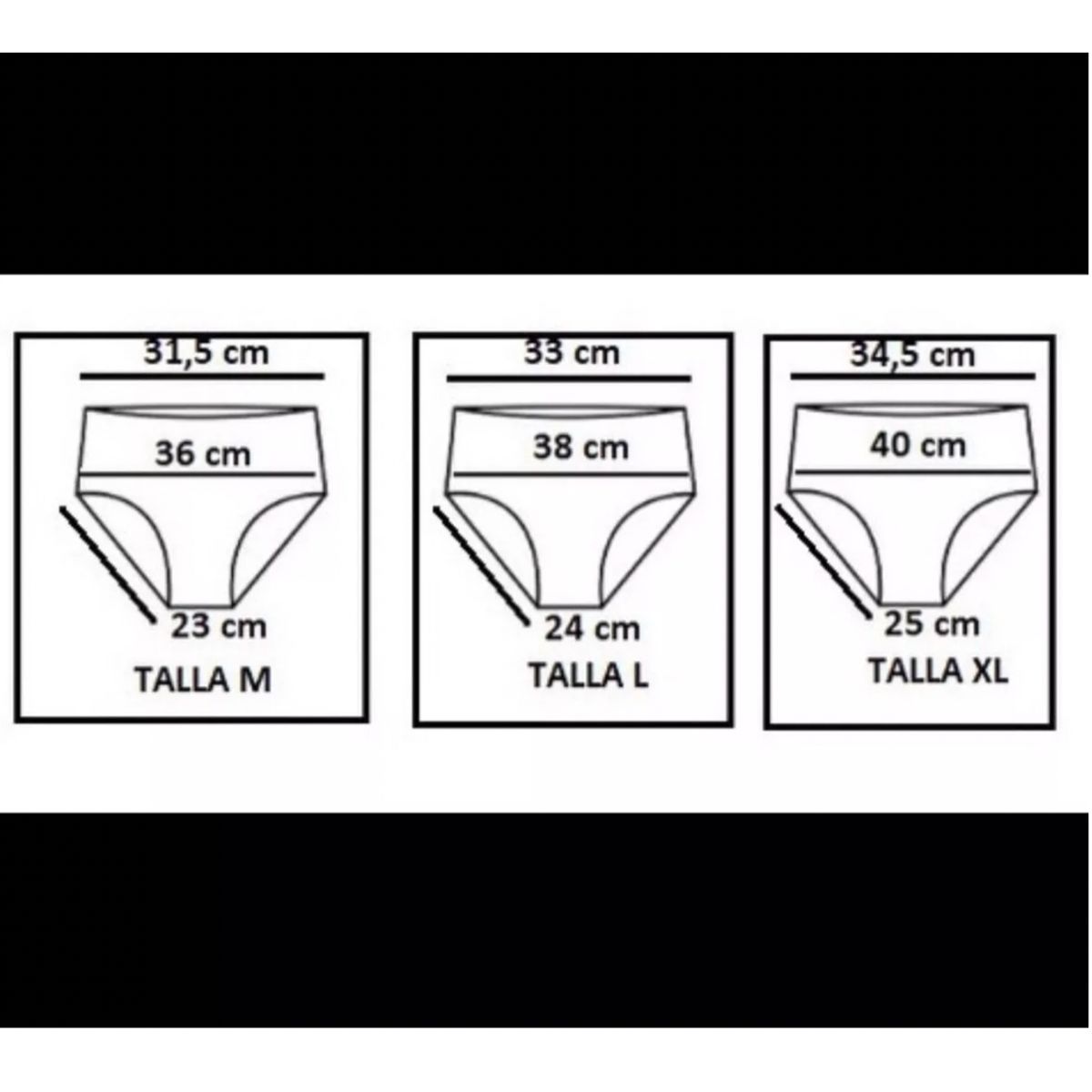 ANNI STAR - Pack 6 Calzones Tiro Alto Algodón Nuevo Peruano Faja