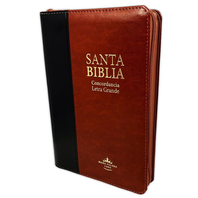 SOCIEDADES BIBLICAS UNIDAS - Biblia Reina Valera 1960 Letra Grande Bicolor con cierre concordancia