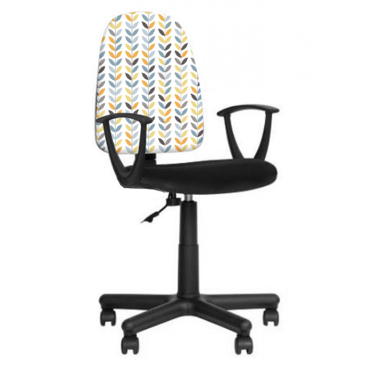 GENERICO - Silla De Escritorio Comic Blanco Amarillo Bighouse