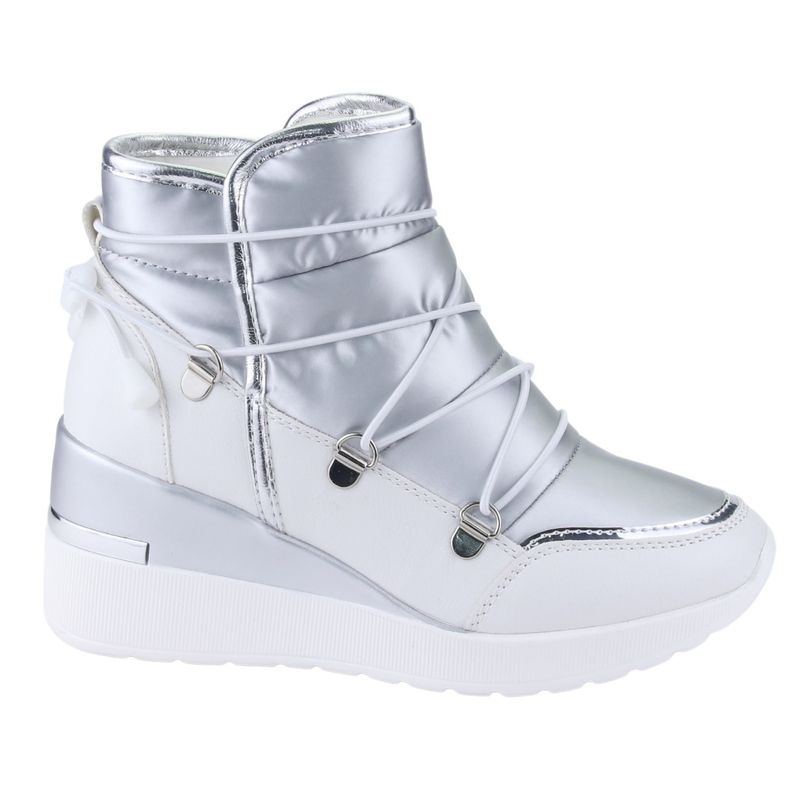 CHALADA - Botin Mujer Plateado Casual Chalada Bolden-10