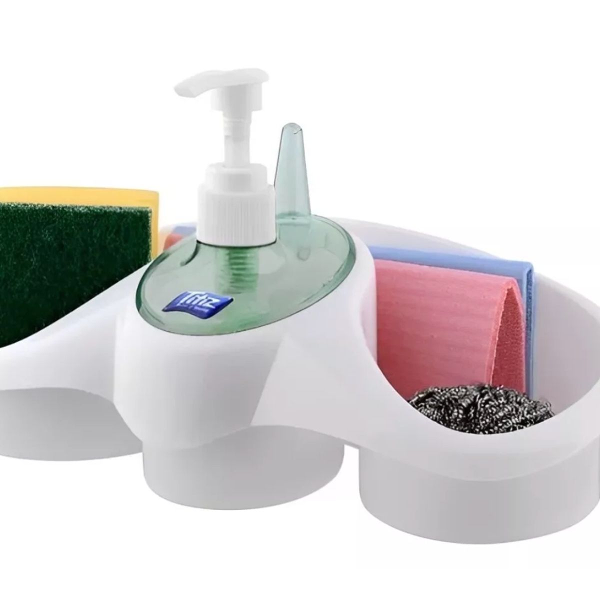 TITIZ - Dispensador de Jabon para Baño con Organizador Titiz Plastico