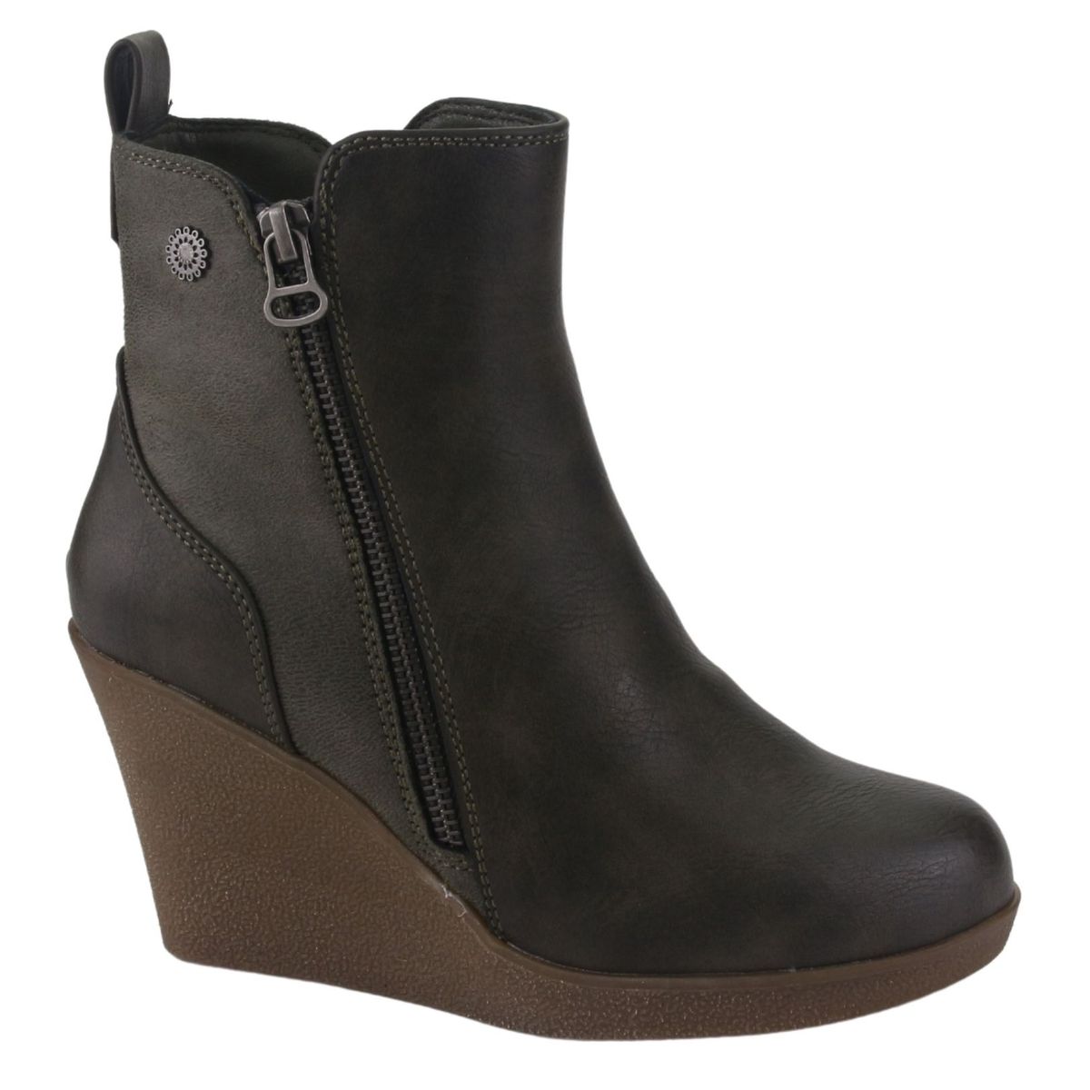 CHALADA - Botin Mujer Oliva Casual Chalada Wedge-41