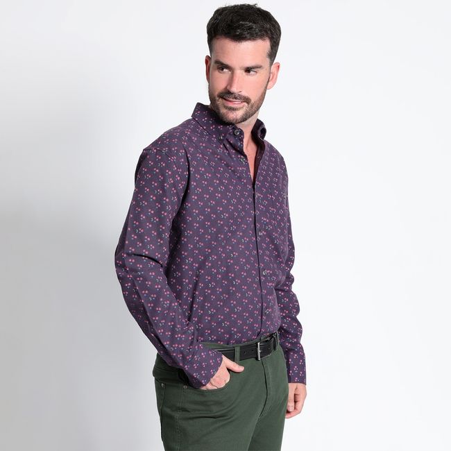 KOTTING - Camisa Villela Estampada Manga Larga KOTTING
