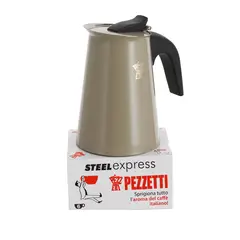 PEZZETTI - Cafetera Steel Express 6 Tazas Gris