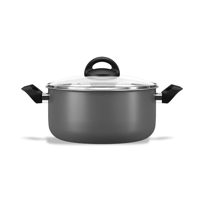 BRINOX - Cacerola Con Tapa 24cm 4.5L Brinox Maple Gris