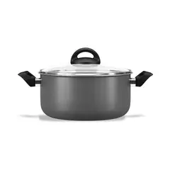 BRINOX - Cacerola Con Tapa 24cm 4.5L Maple Gris