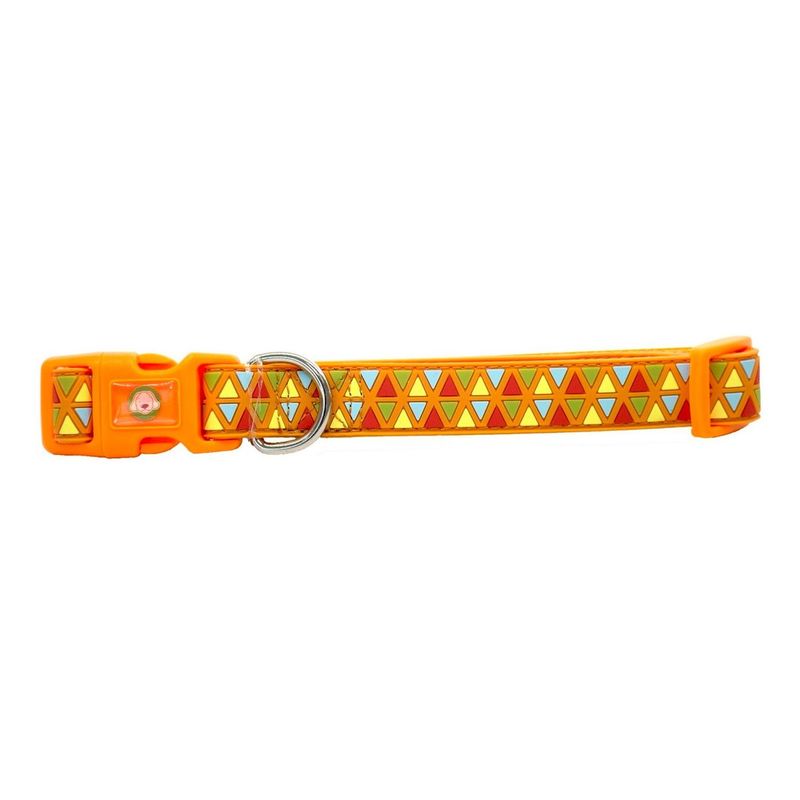 MASCAN - Collar Triángulo Naranja Tallas S Perro Mascan