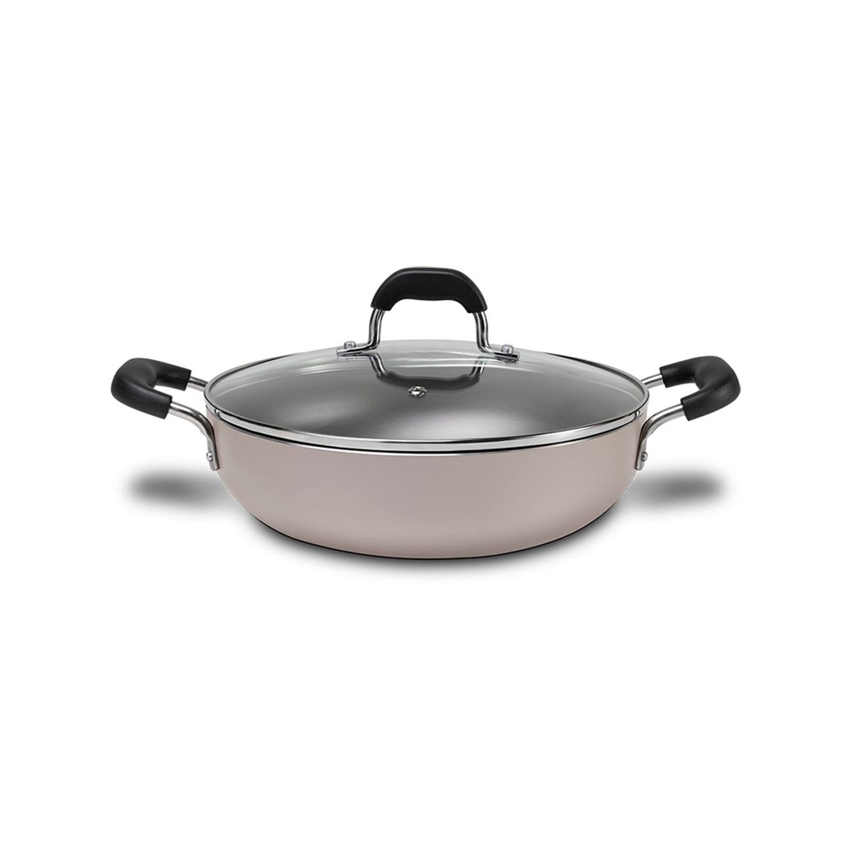 BRINOX - Wok Con Tapa 28cm 4.1L Brinox Saffron Champagne