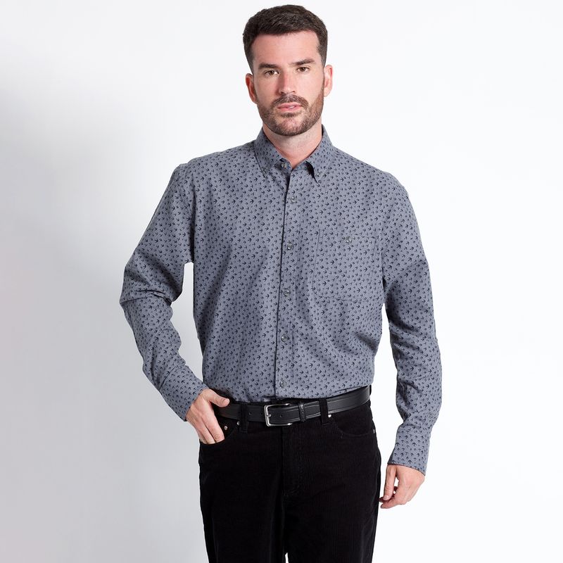 KOTTING - Camisa Villela Estampada Manga Larga KOTTING