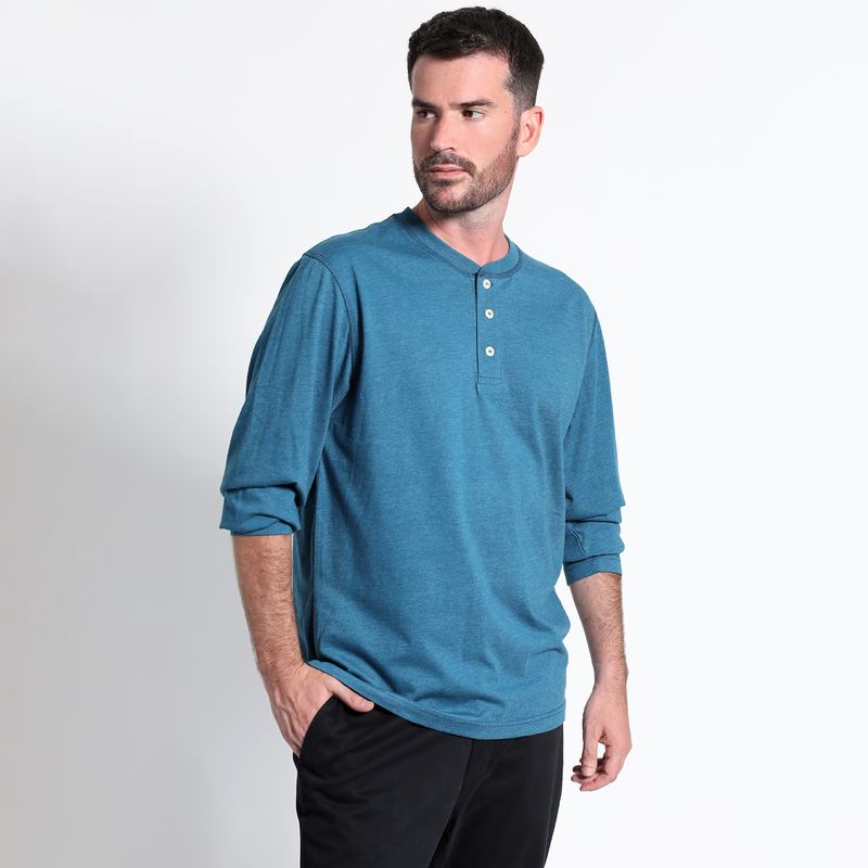 KOTTING - Polera Jersey Botónes Manga Larga Regular Fit KOTTING