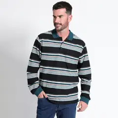 KOTTING - Polera Piqué Listada Manga Larga Regular Fit