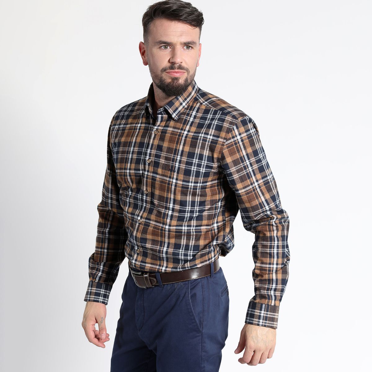 MCGREGOR - CAMISA MANGA LARGA VILLELA ESCOCESA YD REGULAR FIT MCGREGOR