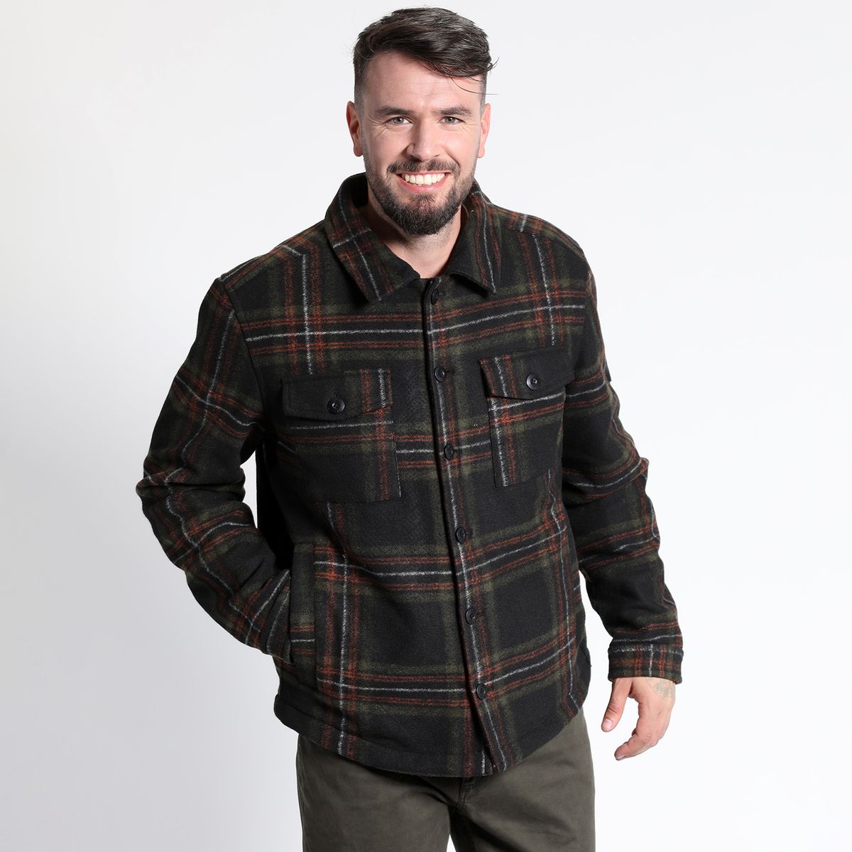 MCGREGOR - CASACA MANGA LARGA LEÑADORA CON SHERPA MCGREGOR