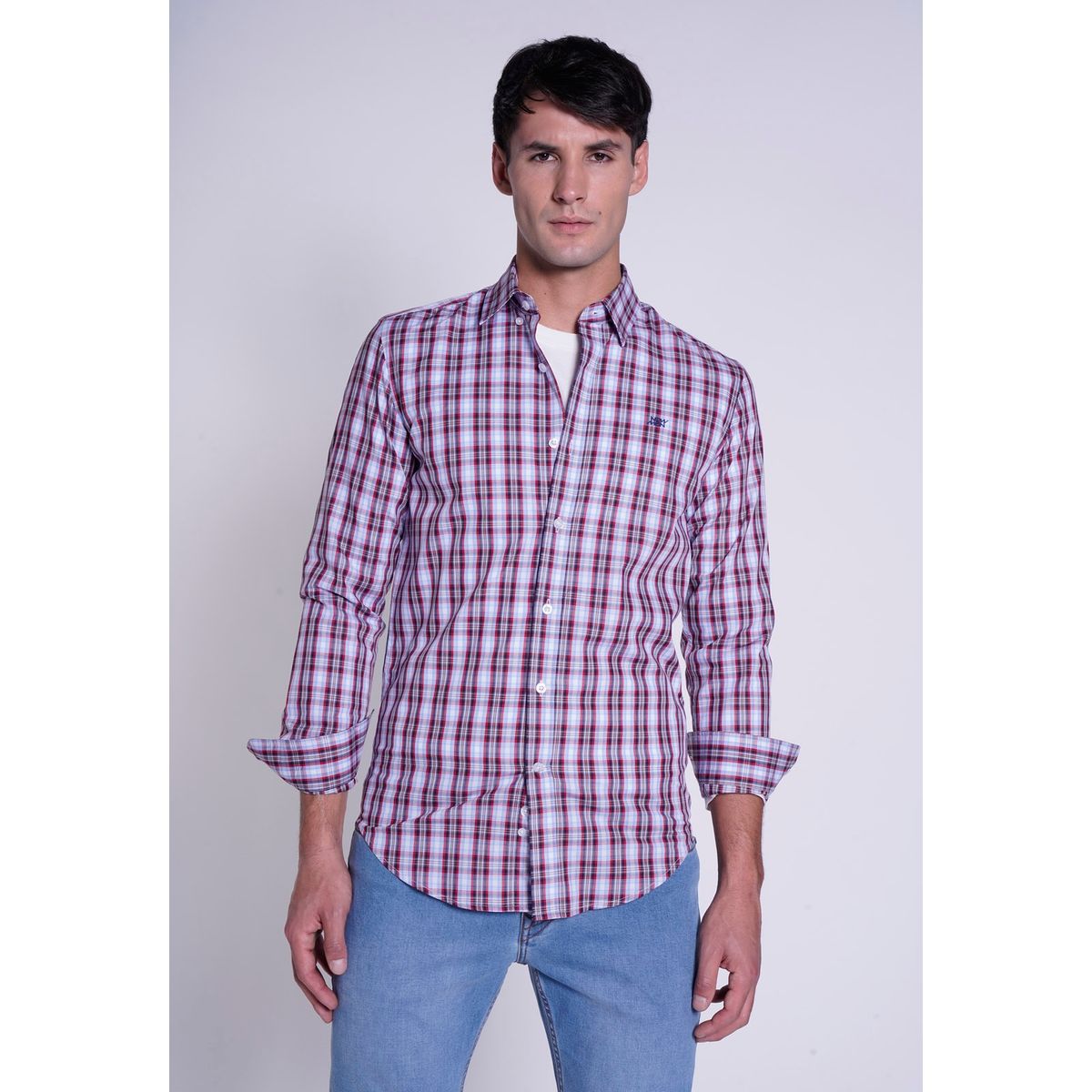 NEW MAN - Camisa Fresa Rojo New Man