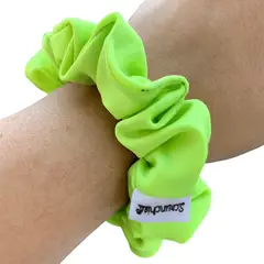 SCRUNCHIES - Skinnyscrunchie lycra verde fluor