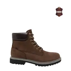 LONDON ADIXT - Botin de Cuero Hombre Café Augusto