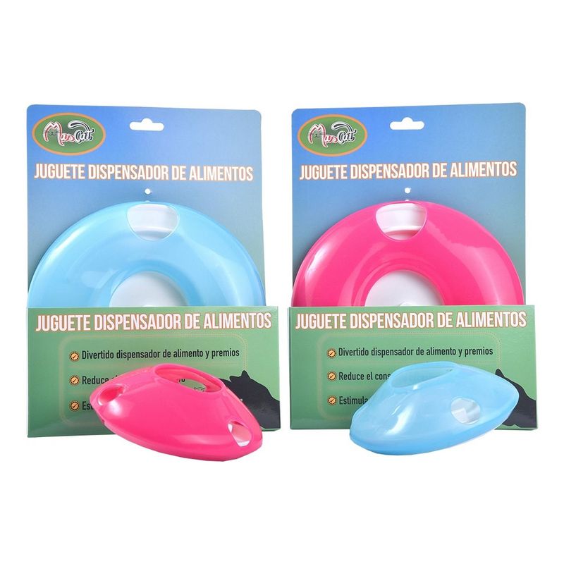 MASCAN - Juguete Dispensador Para Gato M Fucsia