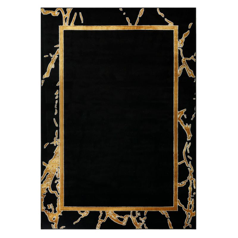 MODA ALFOMBRAS - Alfombra Babil Negra 120 x 180 cm