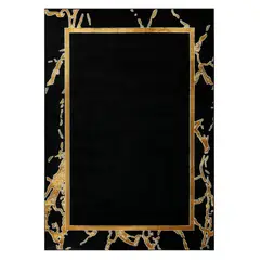 MODA ALFOMBRAS - Alfombra Babil Negra 120 x 180 cm