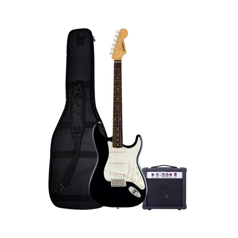 FIDDLER - Combo Guitarra Eléctrica Negra + Amplificador Fiddler