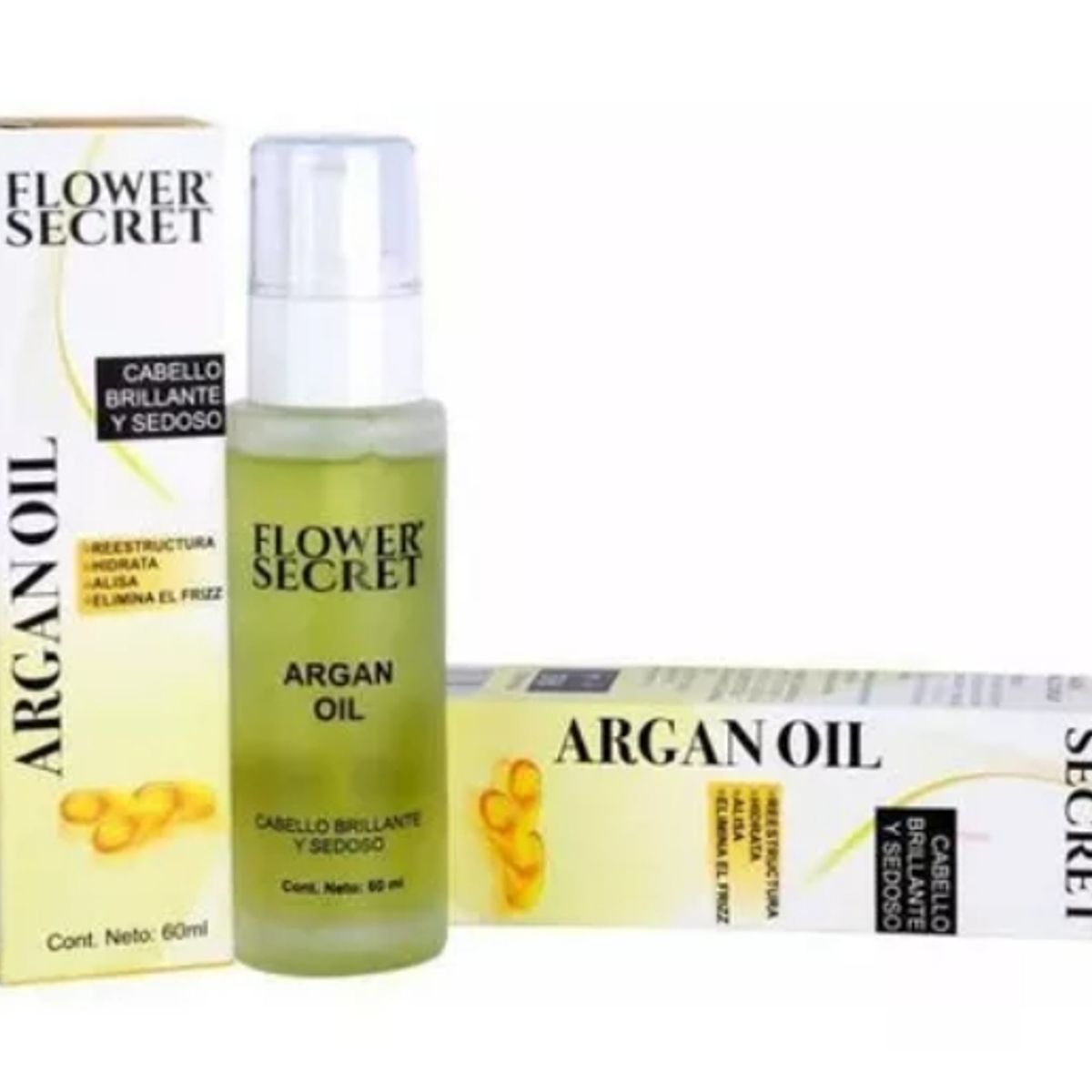 FLOWER SECRET - Aceite De Argan Hidratante Para Cabello Flower Secret 60ml
