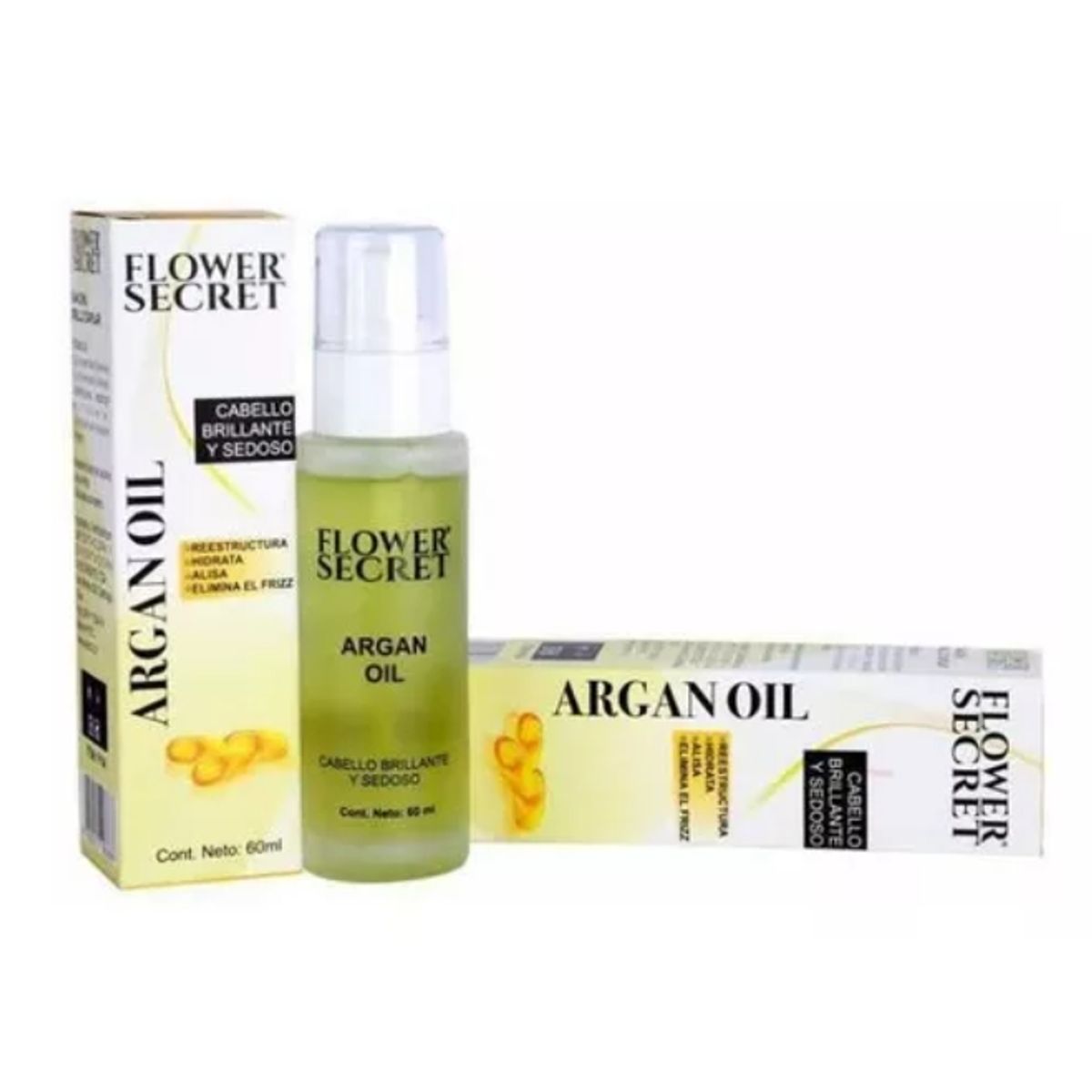 FLOWER SECRET - Aceite De Argan Hidratante Para Cabello Flower Secret 60ml