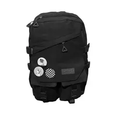GENERICO - MOCHILA URBANA JUVENIL CON INSIGNIAS