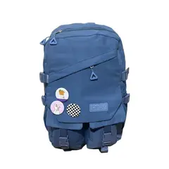 GENERICO - MOCHILA URBANA JUVENIL CON INSIGNIAS