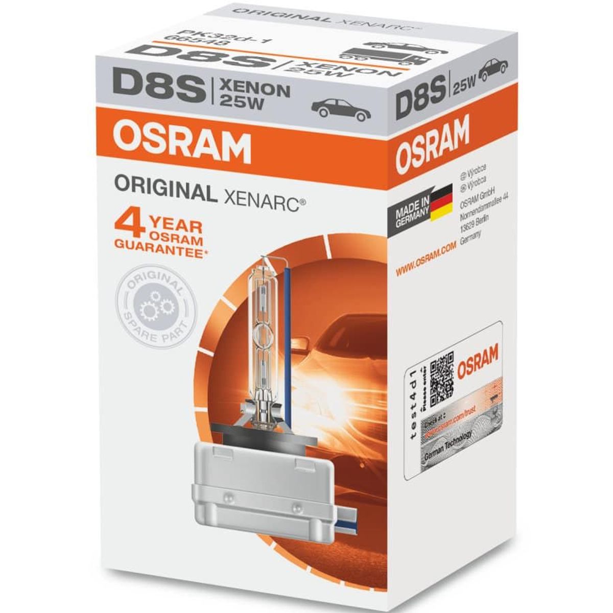 OSRAM LEDVANCE - Ampolleta Xenon Osram D8S 25w