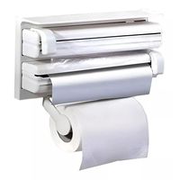 Dispensador Film Triple Para Cocina Porta Nova Porta Papel Aluminio