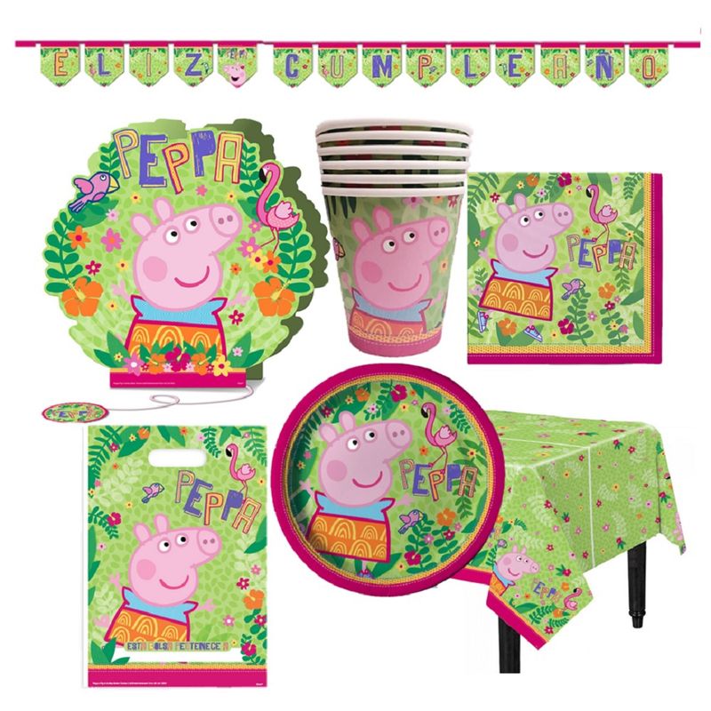 COTILLON ACTIVARTE - Pack Cumpleaños Peppa Pig X 18 Cotillón Activarte
