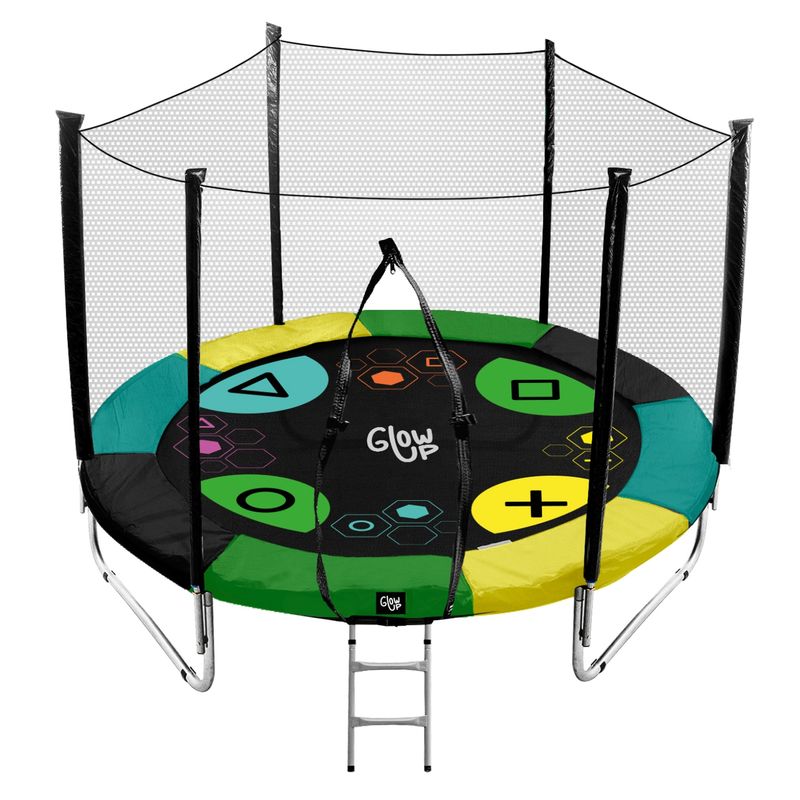 GLOWUP - Cama elástica Glowup 3,05 mt 10ft Edición Exclusiva F