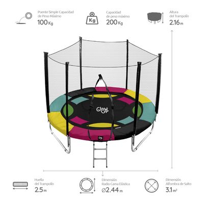 Imagen 2 del producto Cama elástica 2,44 mt 8ft