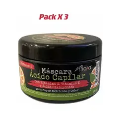 GENERICO - Pack 3 Crema Capilar Con Vitamina Y Acido Hialuronico Mflora