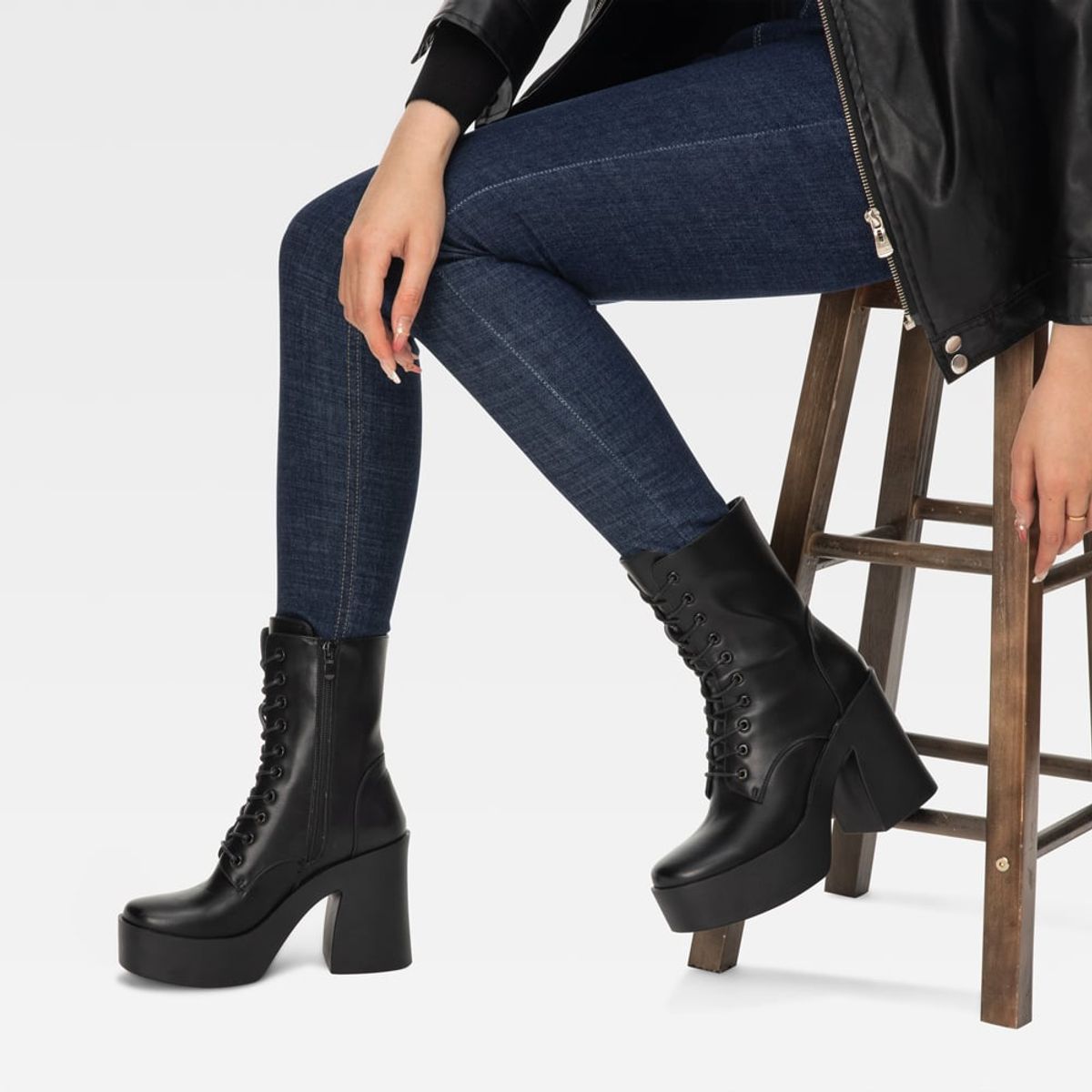 WEIDE - Botin Mujer Luna Negro Weide