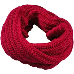 EKOI - Bufanda Circular Cuello Doble Punto Ingles Invierno