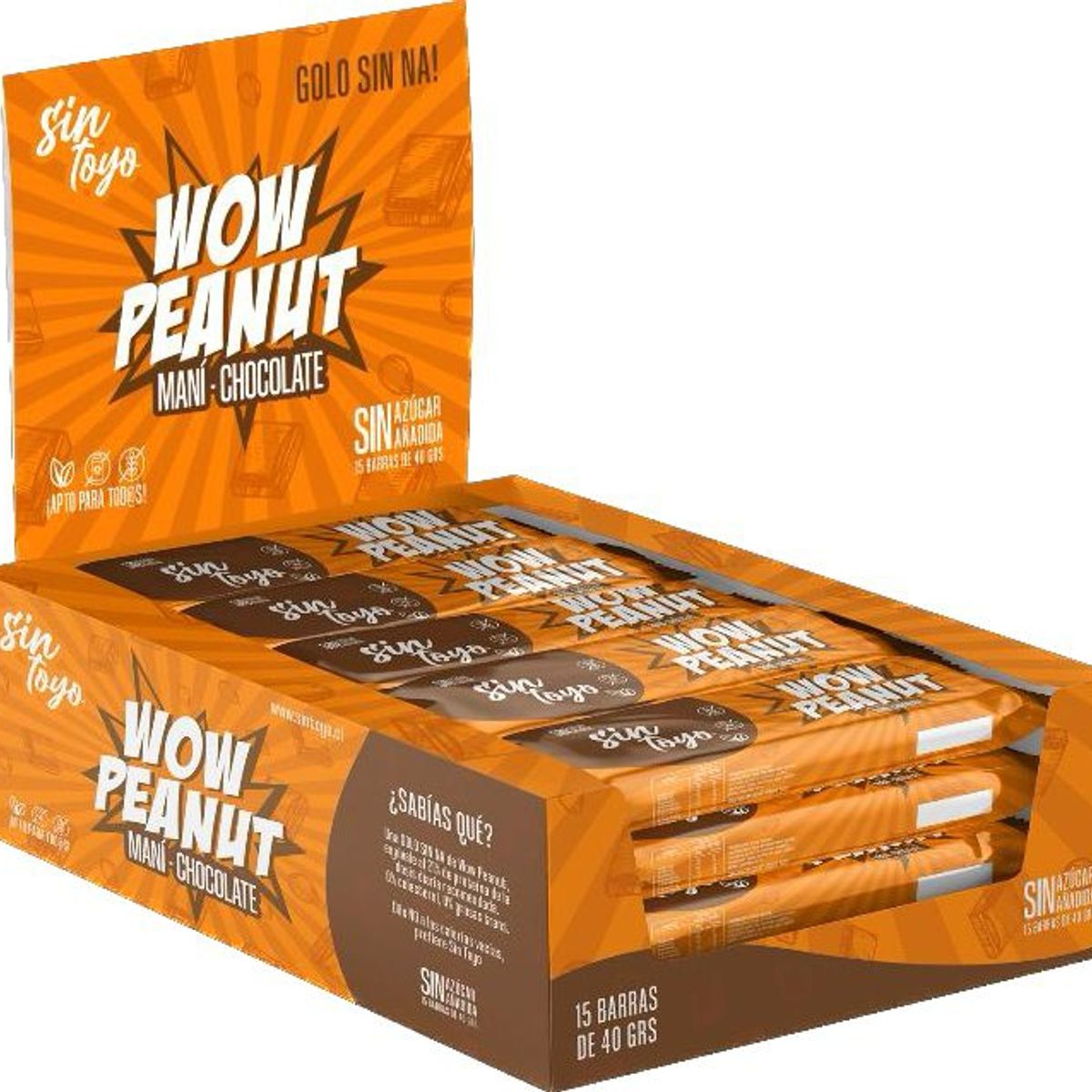 SIN TOYO - Wow Peanut 15 unidades