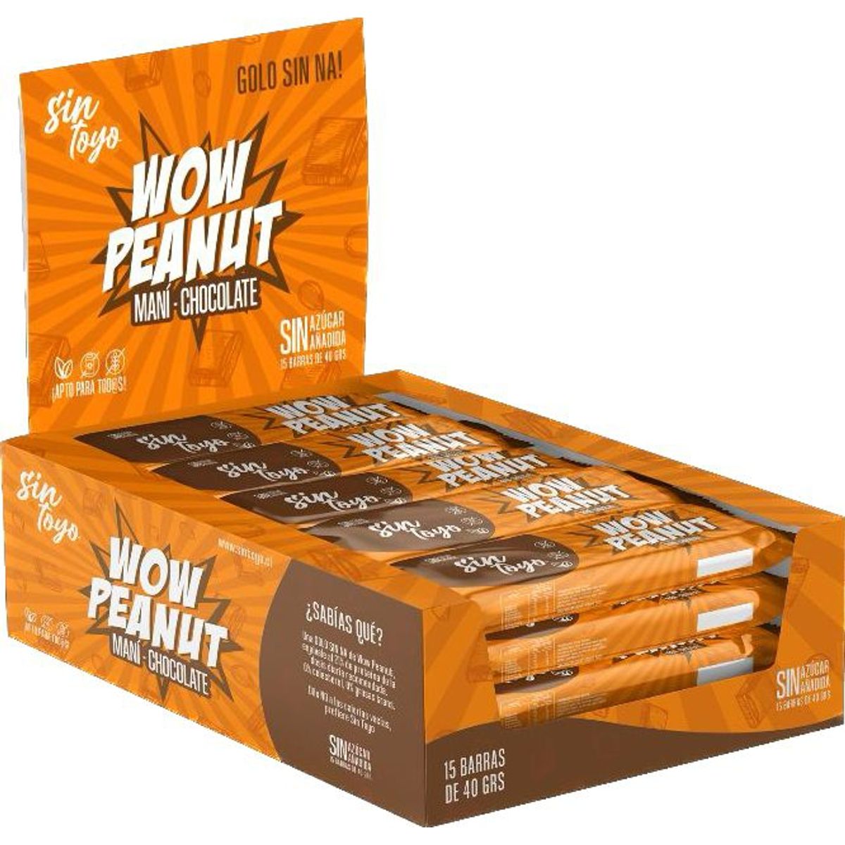 SIN TOYO - Wow Peanut 15 unidades