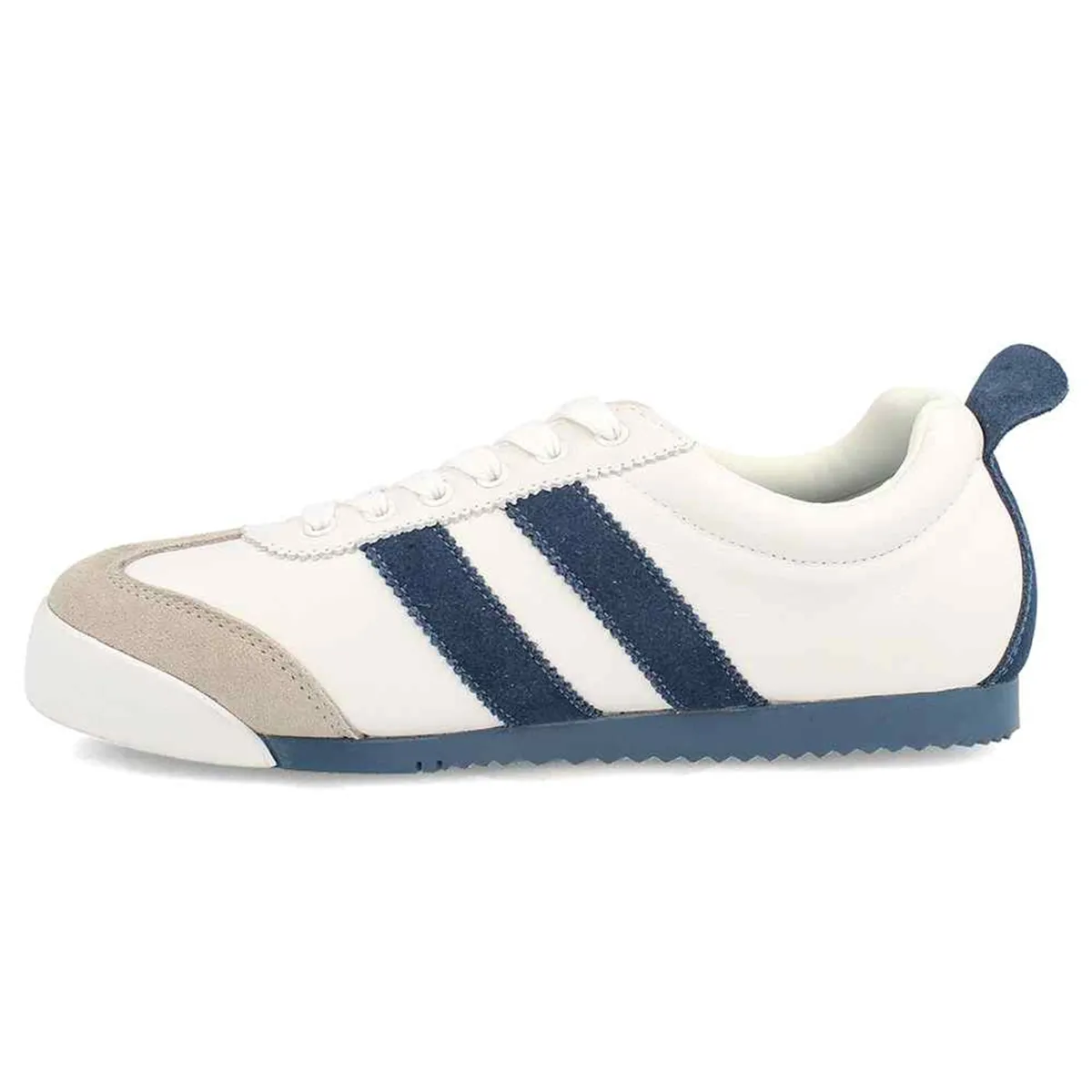 NORTH STAR - Zapatilla North Star Retro Premium Cuero Blanco  Azul