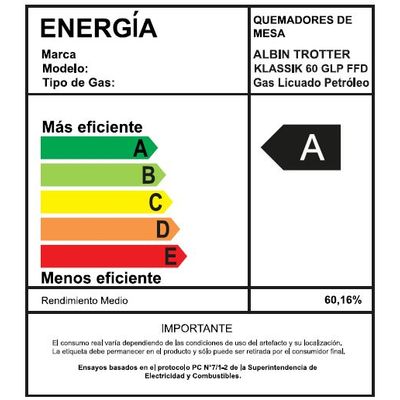 Imagen 2 del producto Encimera Empotrada AT Klassik 60 FFD gas licuado