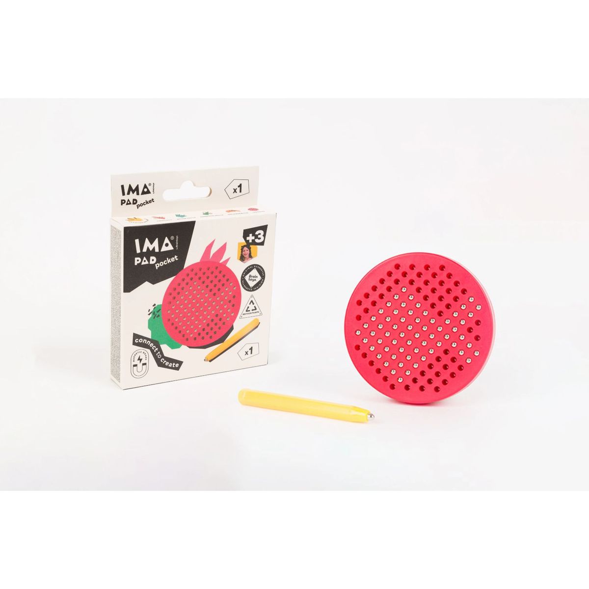 IMAPAD - Pocket Imapad Juego Magnético Rojo