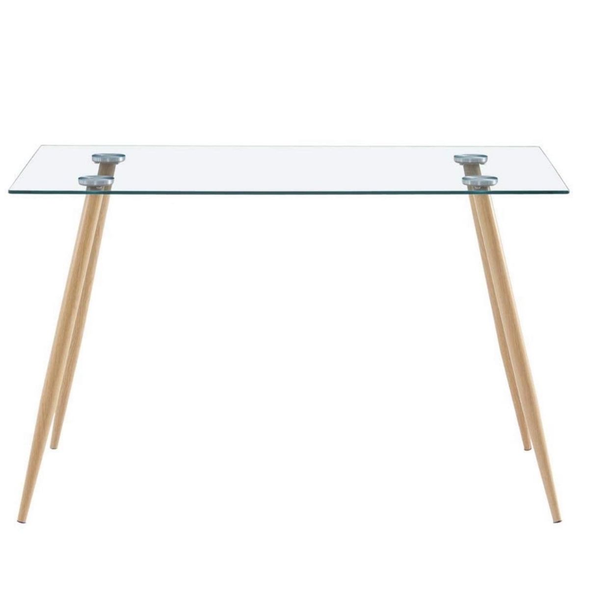 GENERICO - Mesa Rectangular de Vidrio Templado 120cm